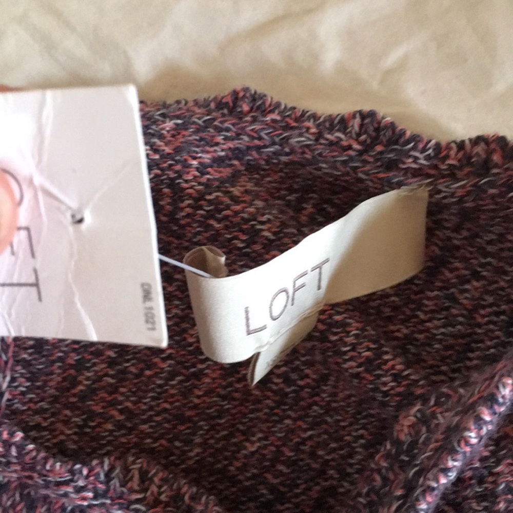 Loft 100% Cotton Knit Sweater - Picture 4 of 4